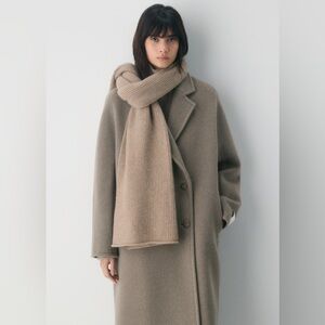 TNA Cozy Knit Tan Scarf